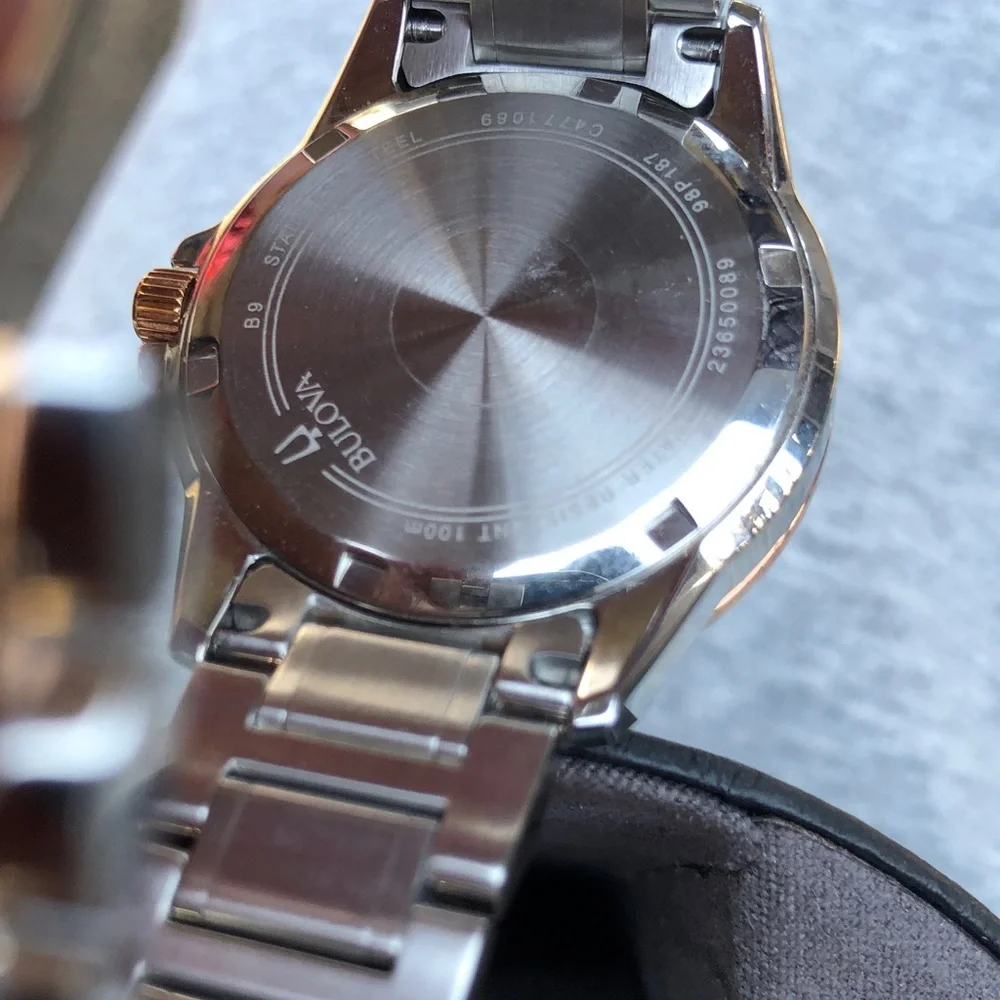 Bulova Two-Tone White Dial Women’s Watch with Gold Accents New Never Worn